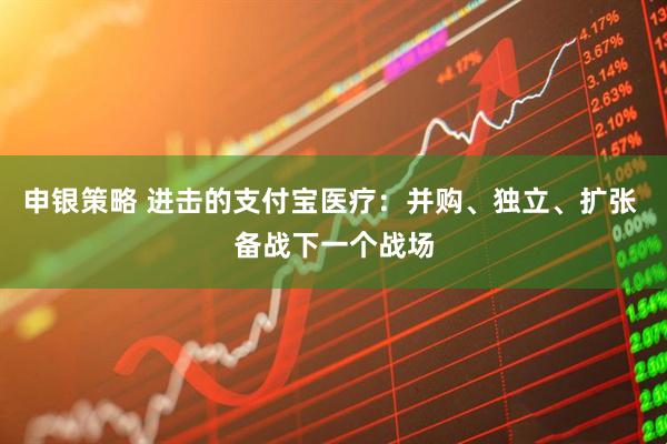 申银策略 进击的支付宝医疗：并购、独立、扩张 备战下一个战场
