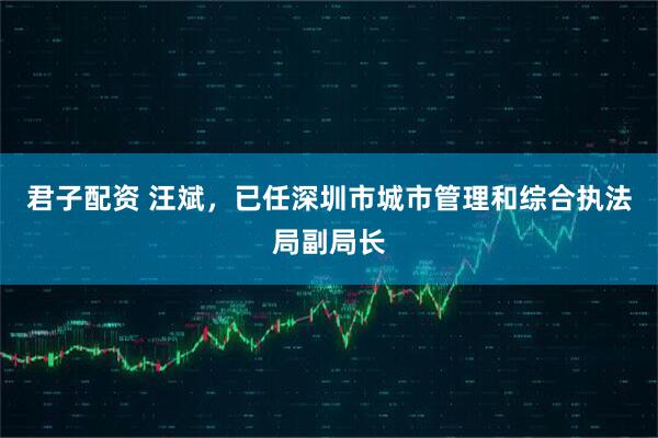 君子配资 汪斌，已任深圳市城市管理和综合执法局副局长