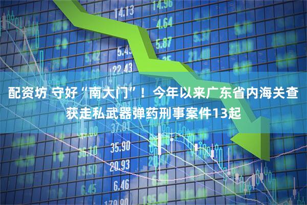 配资坊 守好“南大门”！今年以来广东省内海关查获走私武器弹药刑事案件13起